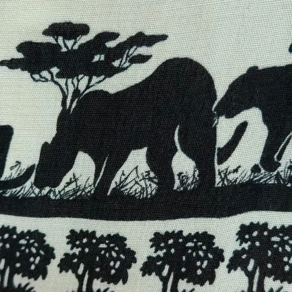 Vintage 90s Platinum by Dorothy Schoelen safari animal prints maxi skirt size 4